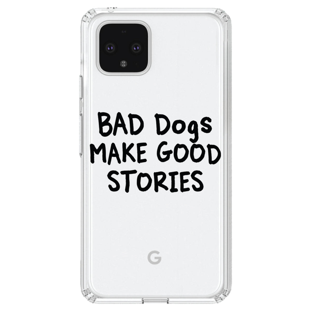 Bad Dogs Make Good Stories Clear Shockproof iPhone Case, view 24