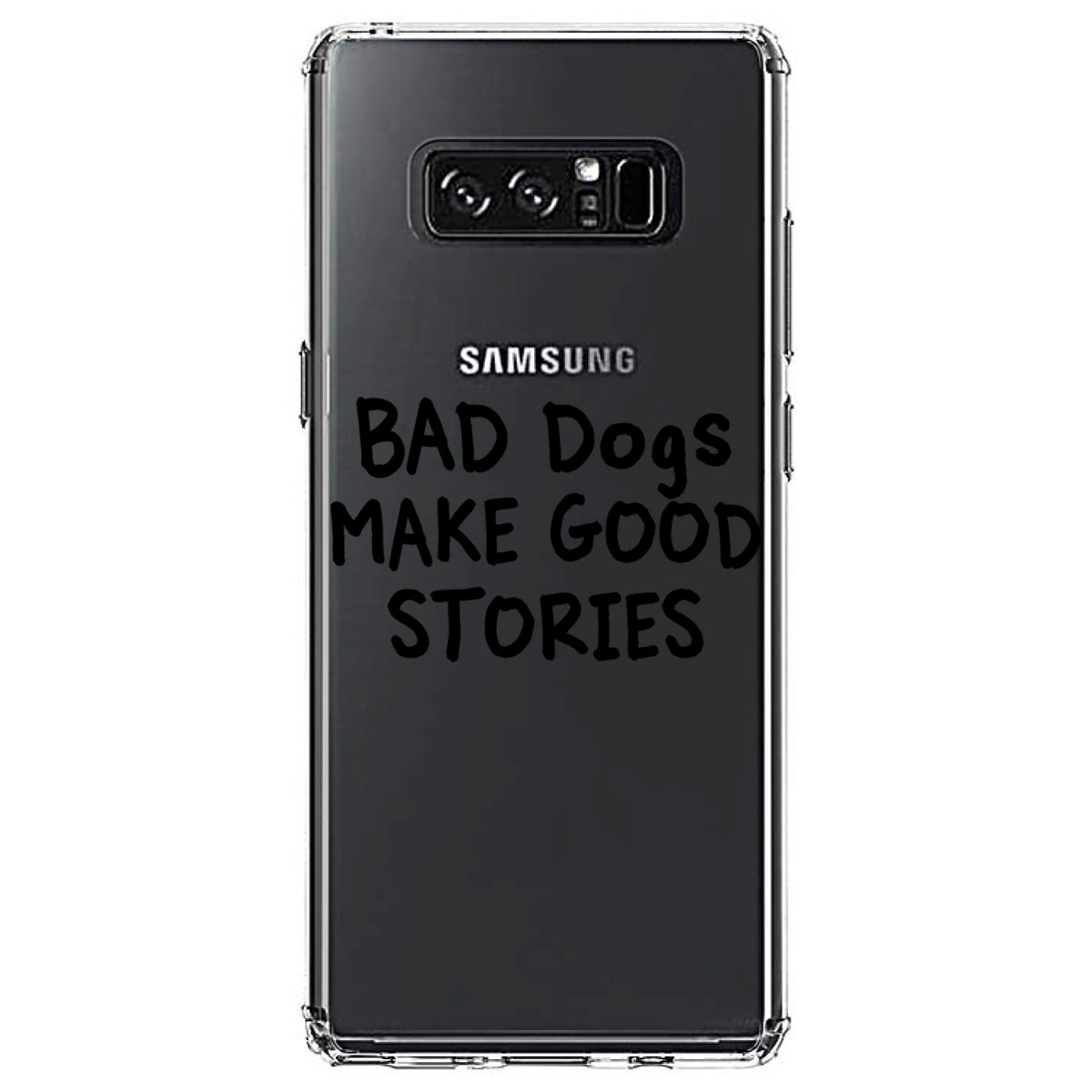 Bad Dogs Make Good Stories Clear Shockproof iPhone Case, view 12