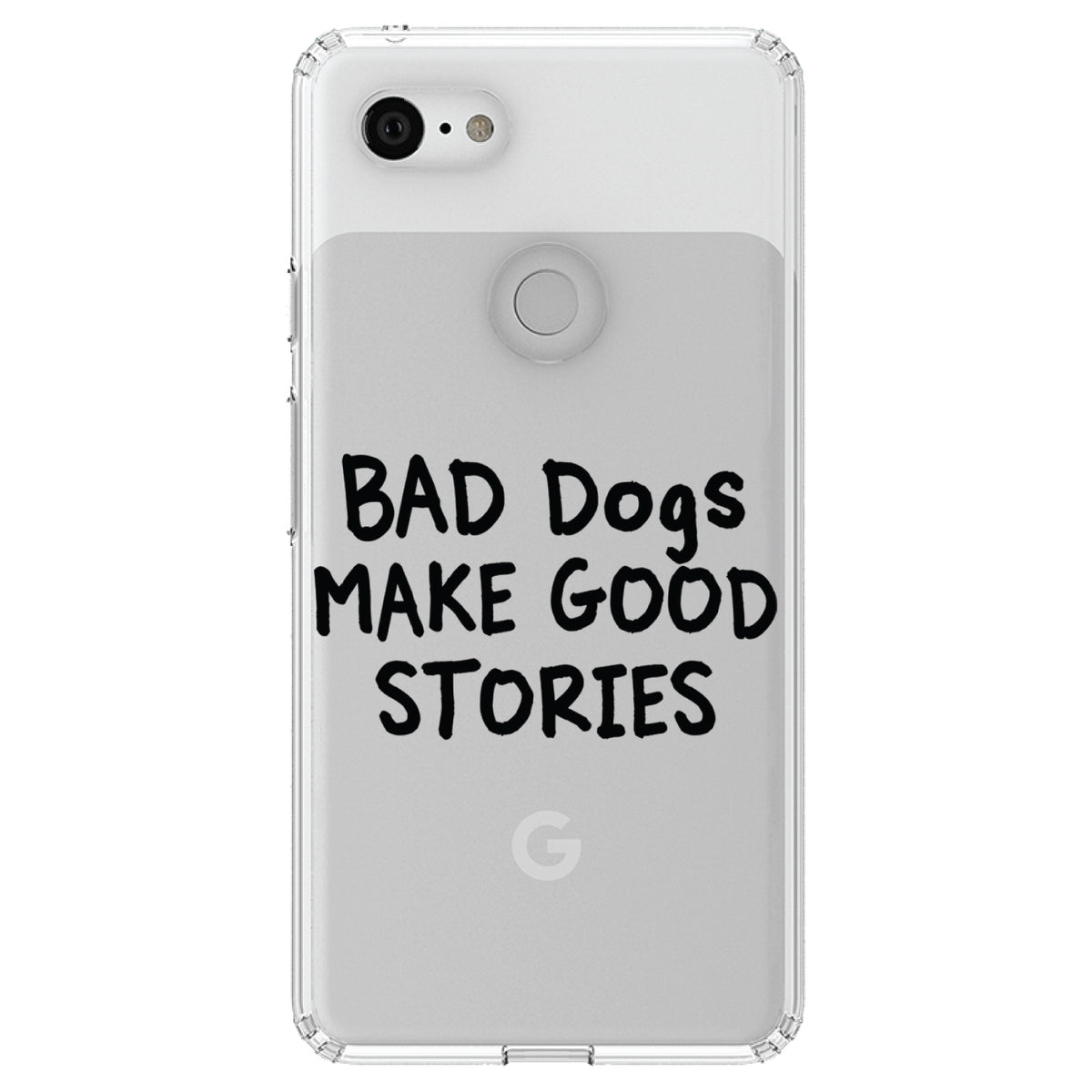 Bad Dogs Make Good Stories Clear Shockproof iPhone Case, view 22