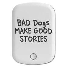 DistinctInk Magnetic Battery Pack, Wireless Portable Charger with USB-C Cable, Compatible with MagSafe iPhone 14 / 13 / 12 Series - Bad Dogs Make Good Stories