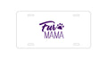 Custom Aluminum Decorative Vanity Front License Plate - Fur Mama - Dog Paw