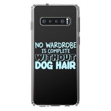 DistinctInk® Clear Shockproof Hybrid Case for Apple iPhone / Samsung Galaxy / Google Pixel - No Wardrobe is Complete Without Dog Hair