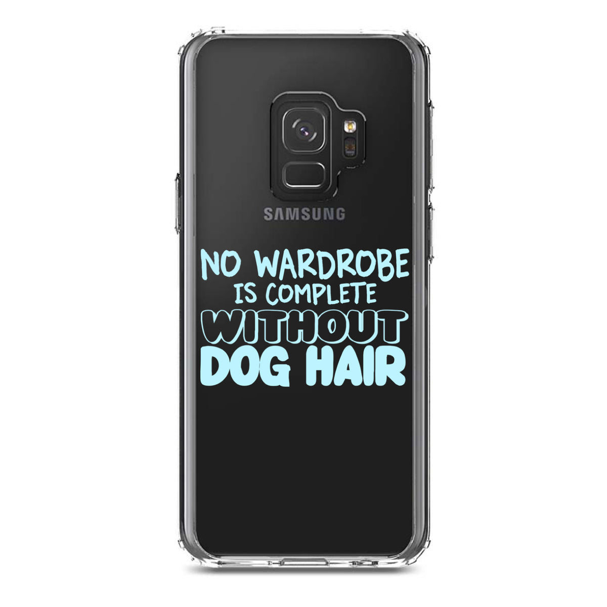 No Wardrobe is Complete Without Dog Hair Clear Shockproof iPhone Case, view 19