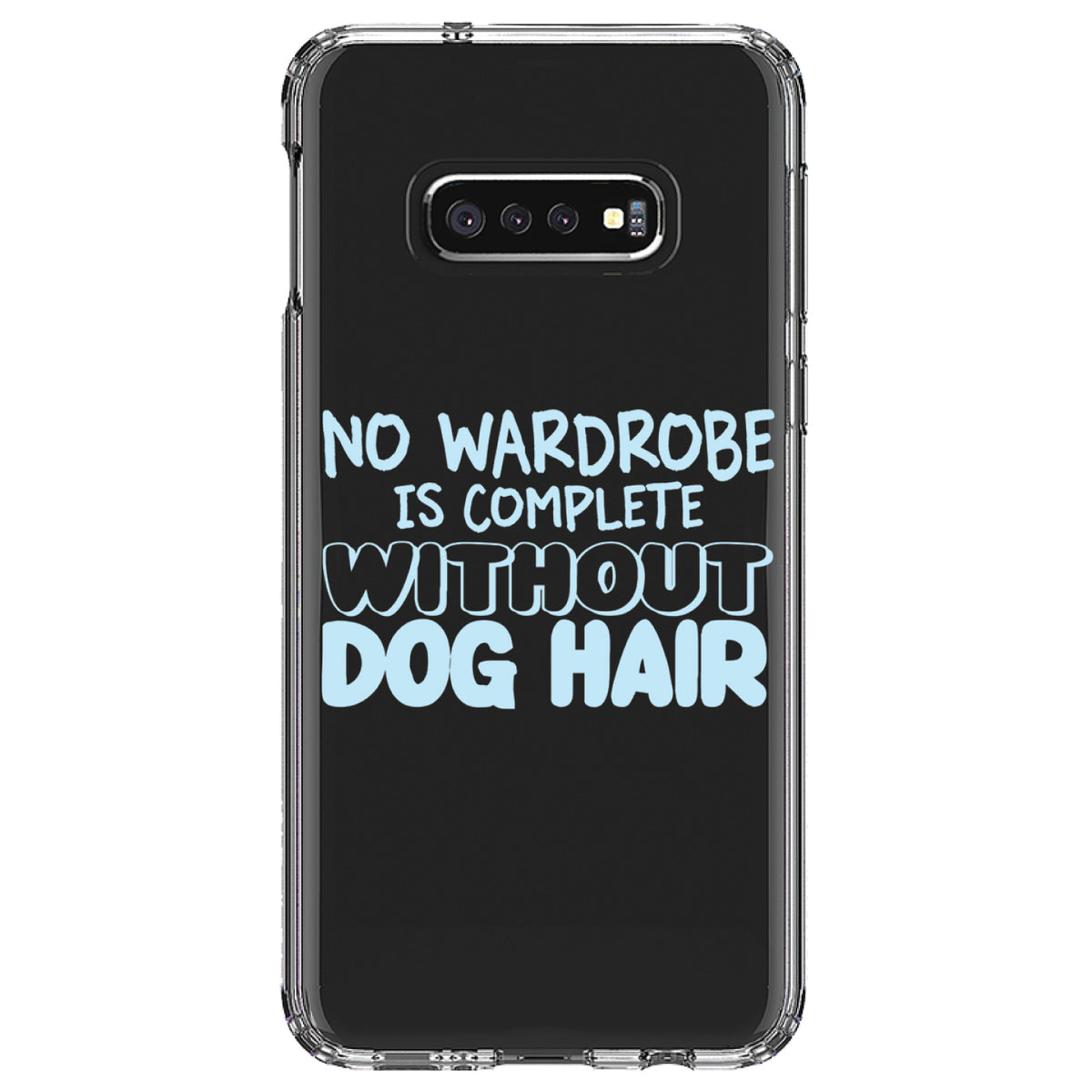 No Wardrobe is Complete Without Dog Hair Clear Shockproof iPhone Case, view 18
