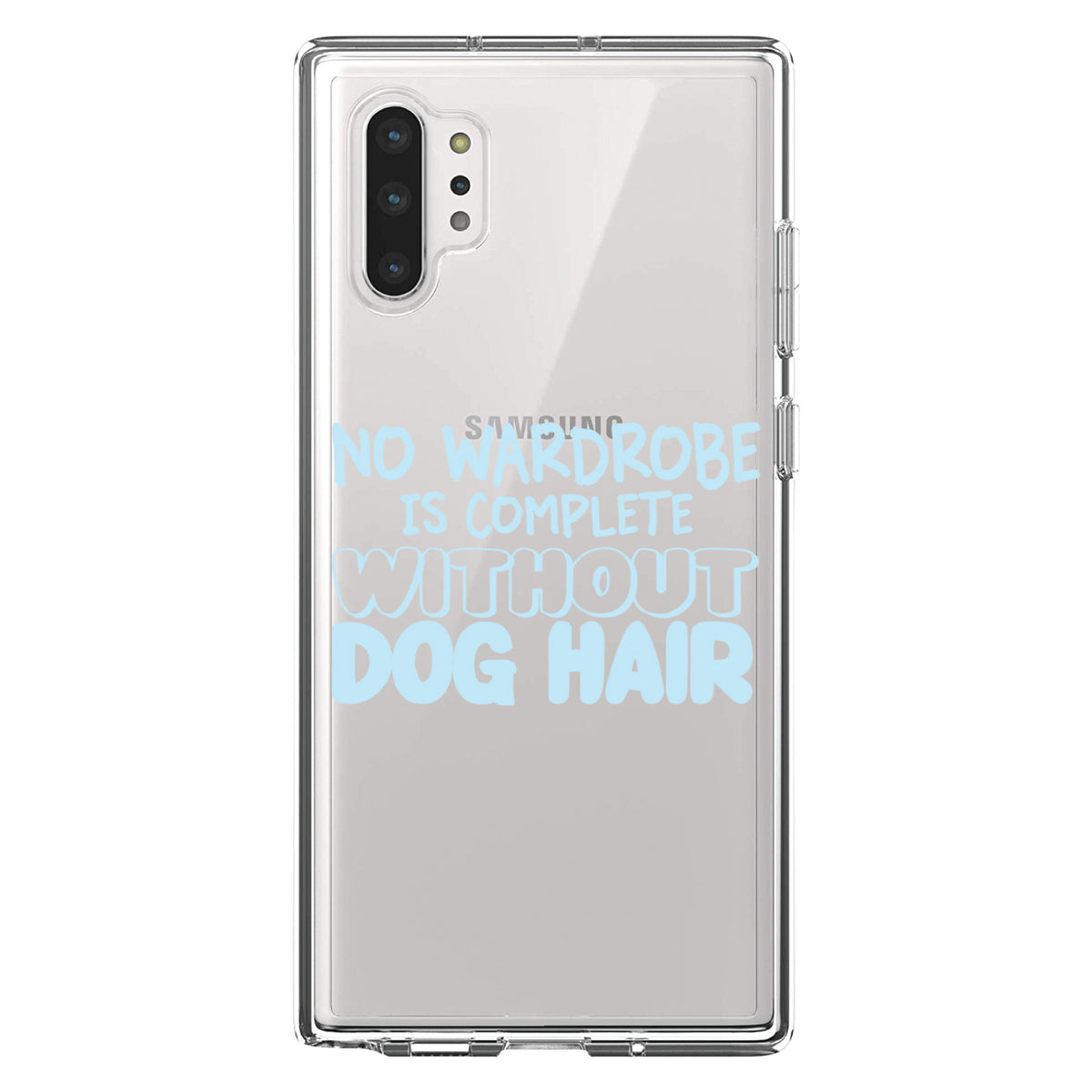 No Wardrobe is Complete Without Dog Hair Clear Shockproof iPhone Case, view 10