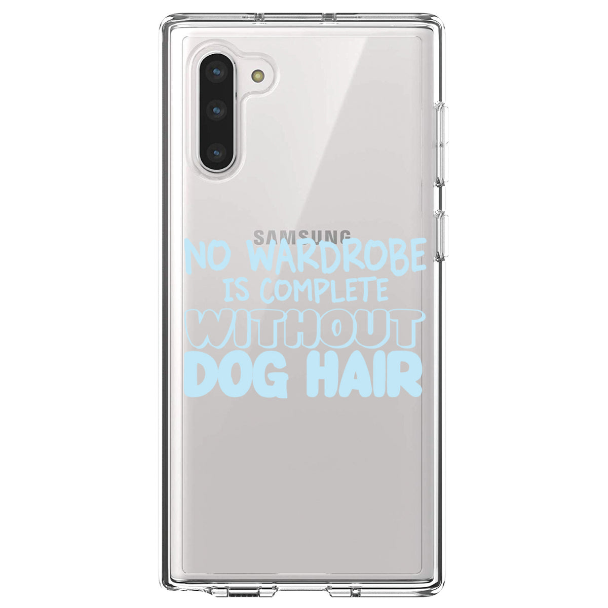 No Wardrobe is Complete Without Dog Hair Clear Shockproof iPhone Case, view 9