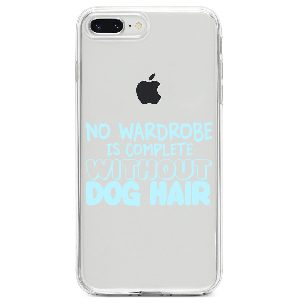 No Wardrobe is Complete Without Dog Hair Clear Shockproof iPhone Case, view 6