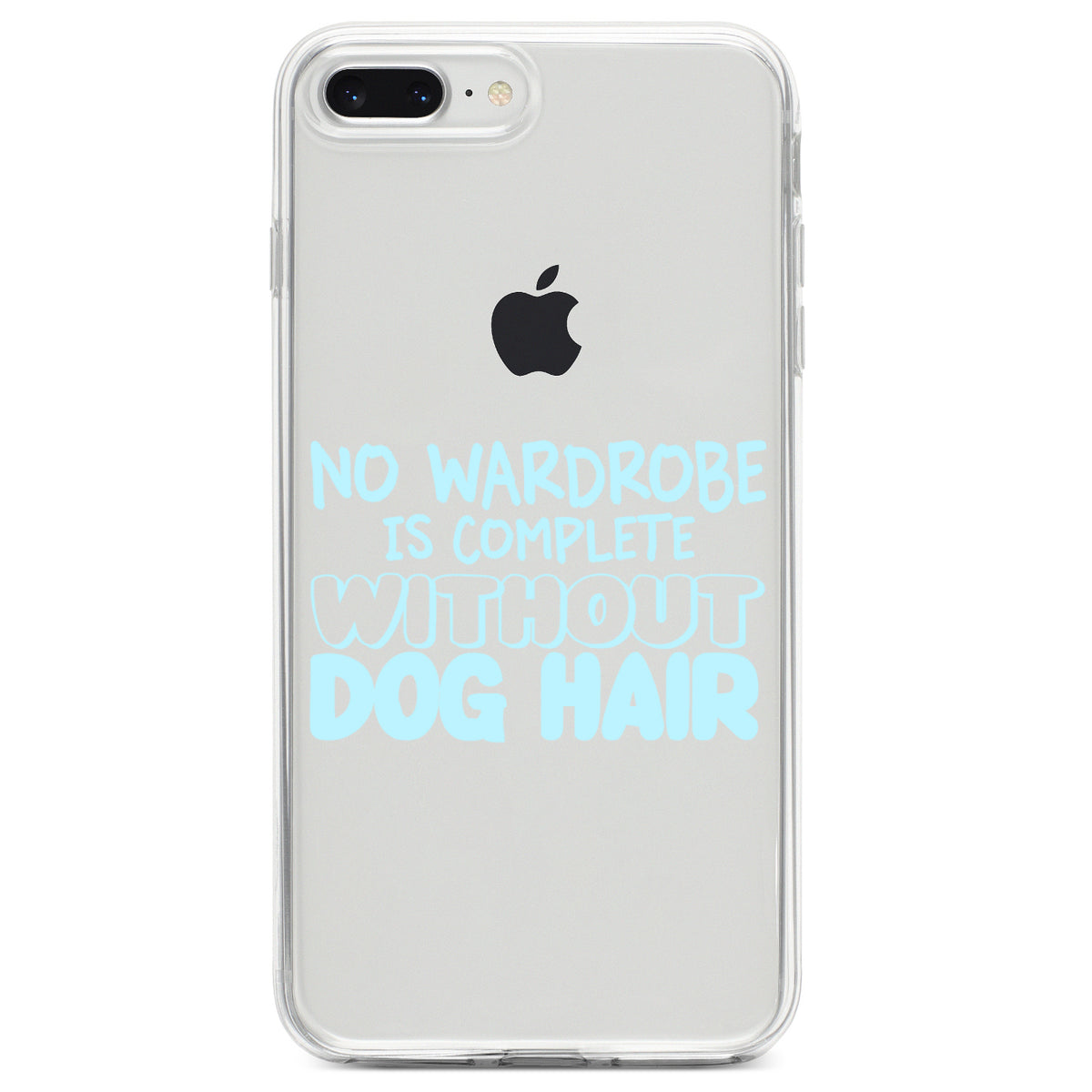 No Wardrobe is Complete Without Dog Hair Clear Shockproof iPhone Case, view 6