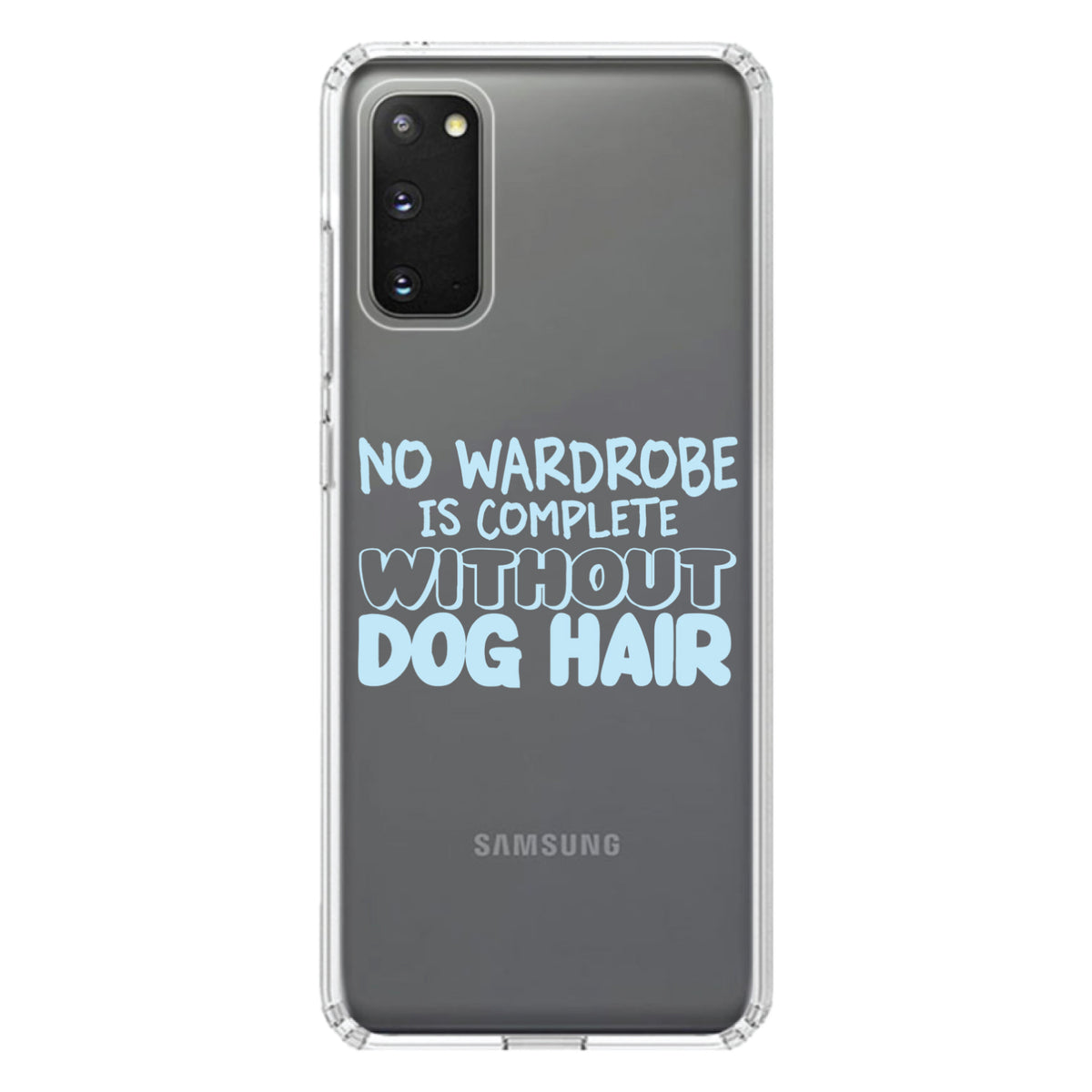 No Wardrobe is Complete Without Dog Hair Clear Shockproof iPhone Case, view 13