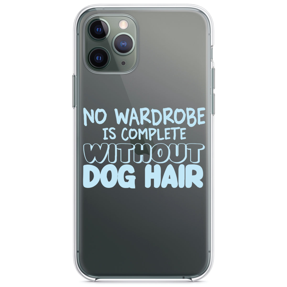 No Wardrobe is Complete Without Dog Hair Clear Shockproof iPhone Case