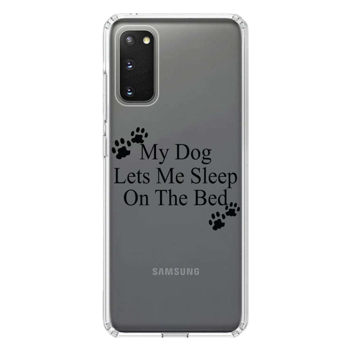 My Dog Lets Me Sleep On The Bed Clear Shockproof iPhone Case, view 13