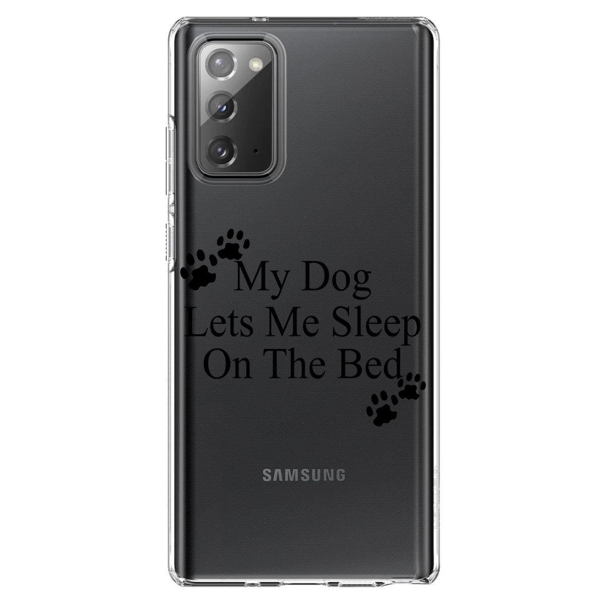 My Dog Lets Me Sleep On The Bed Clear Shockproof iPhone Case, view 8