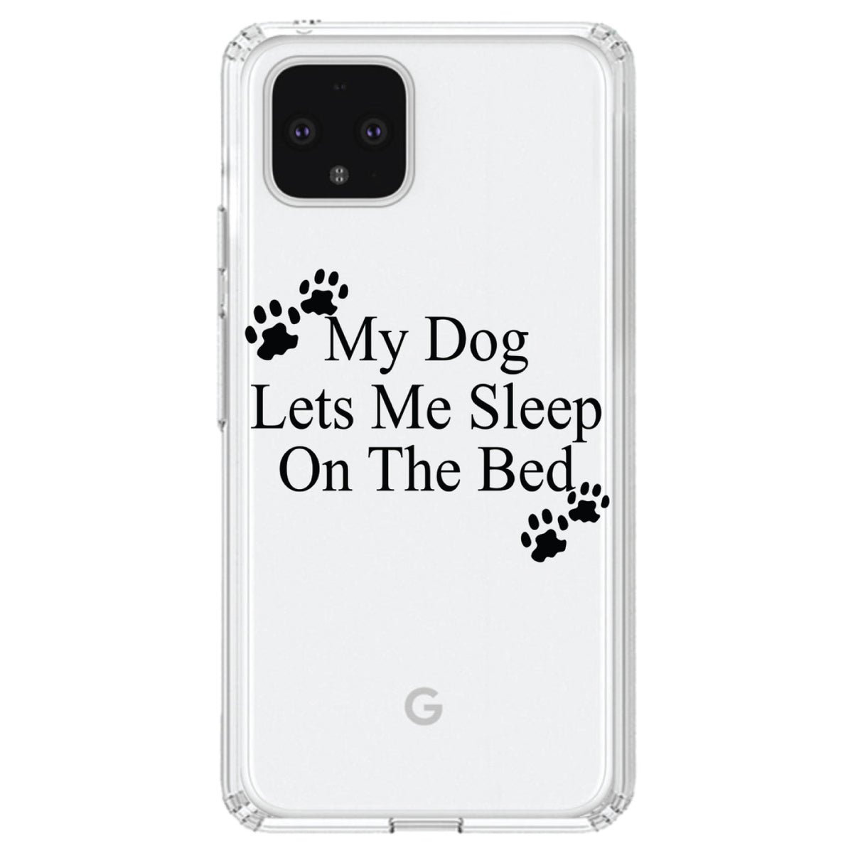 My Dog Lets Me Sleep On The Bed Clear Shockproof iPhone Case, view 24