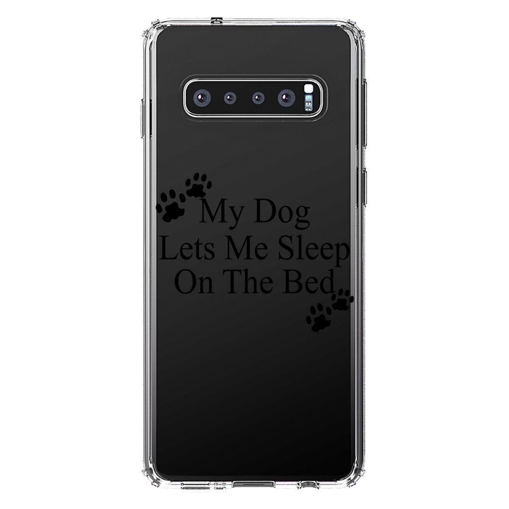 My Dog Lets Me Sleep On The Bed Clear Shockproof iPhone Case, view 16