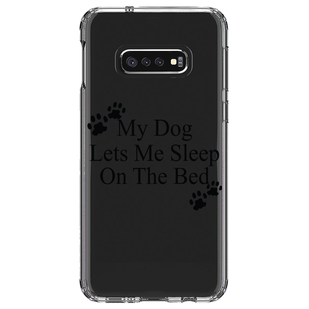 My Dog Lets Me Sleep On The Bed Clear Shockproof iPhone Case, view 18