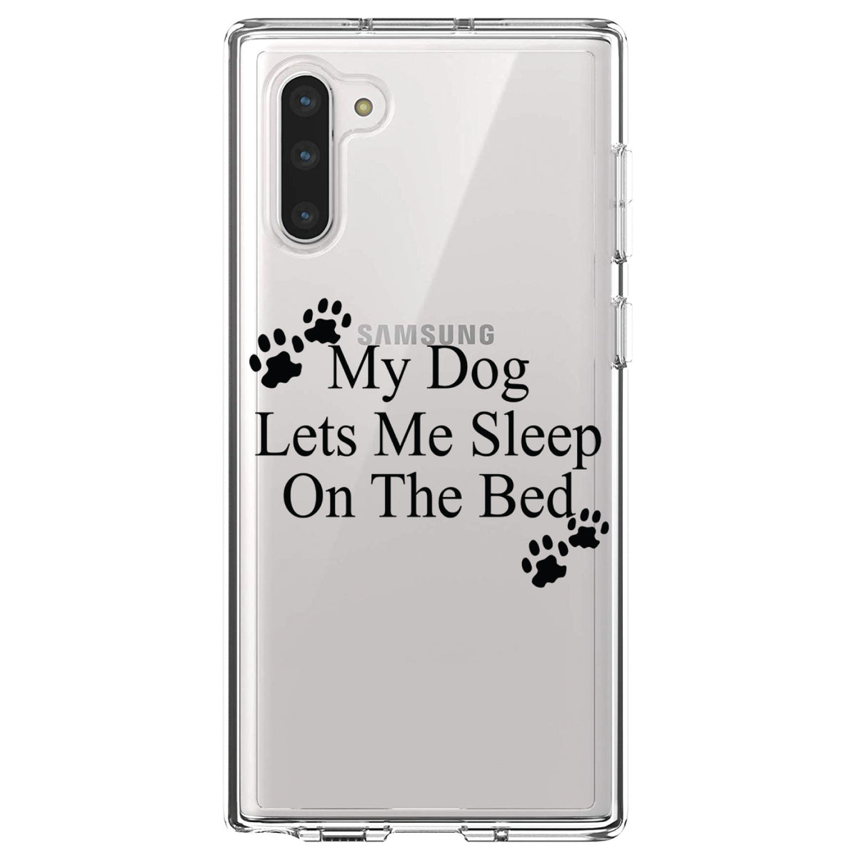 My Dog Lets Me Sleep On The Bed Clear Shockproof iPhone Case, view 9