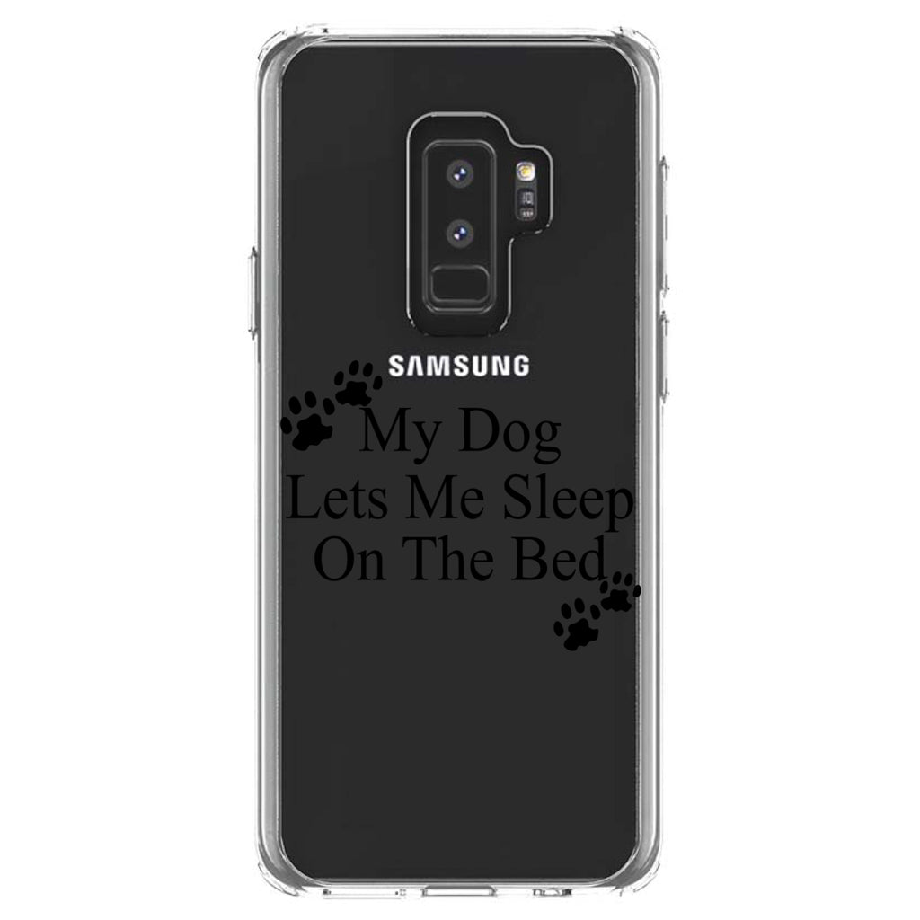My Dog Lets Me Sleep On The Bed Clear Shockproof iPhone Case, view 20