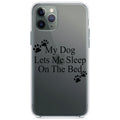 My Dog Lets Me Sleep On The Bed Clear Shockproof iPhone Case