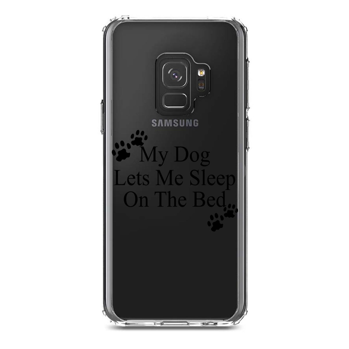 My Dog Lets Me Sleep On The Bed Clear Shockproof iPhone Case, view 19