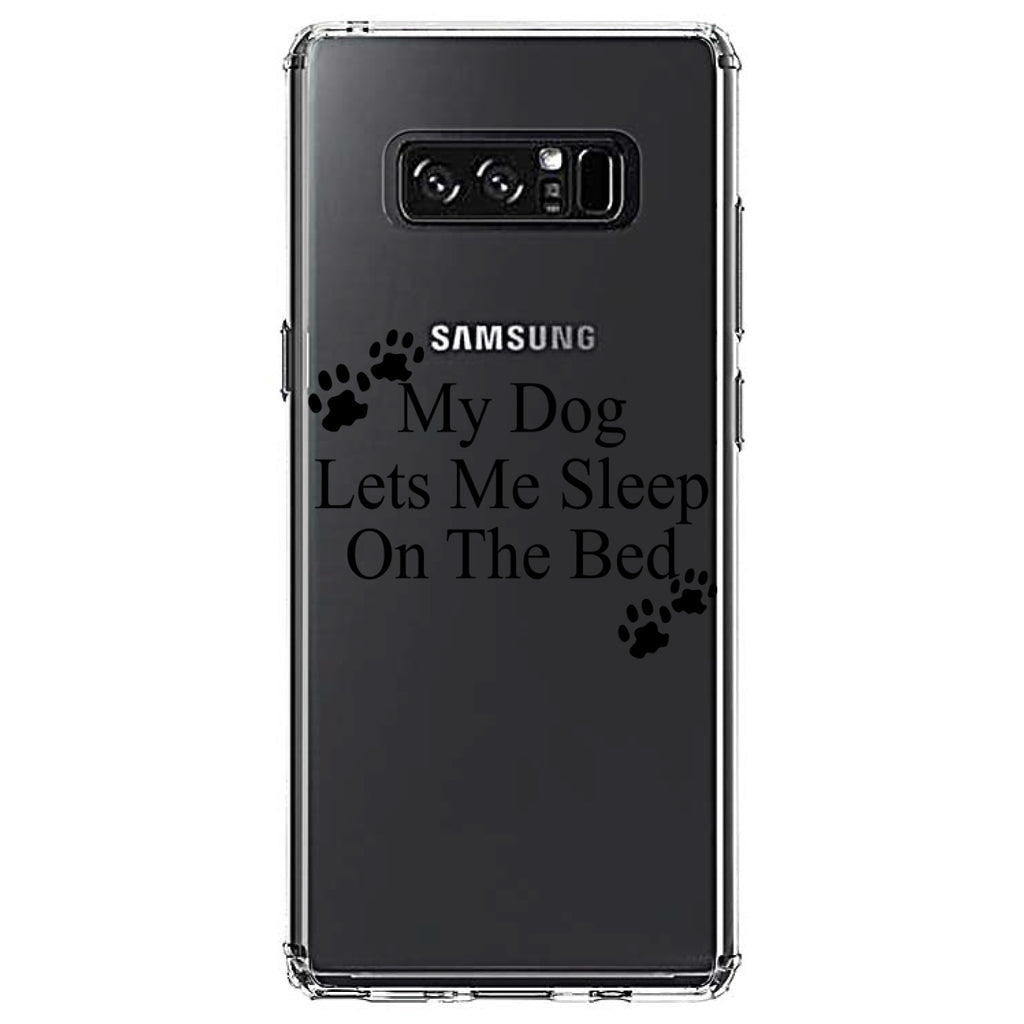My Dog Lets Me Sleep On The Bed Clear Shockproof iPhone Case, view 12