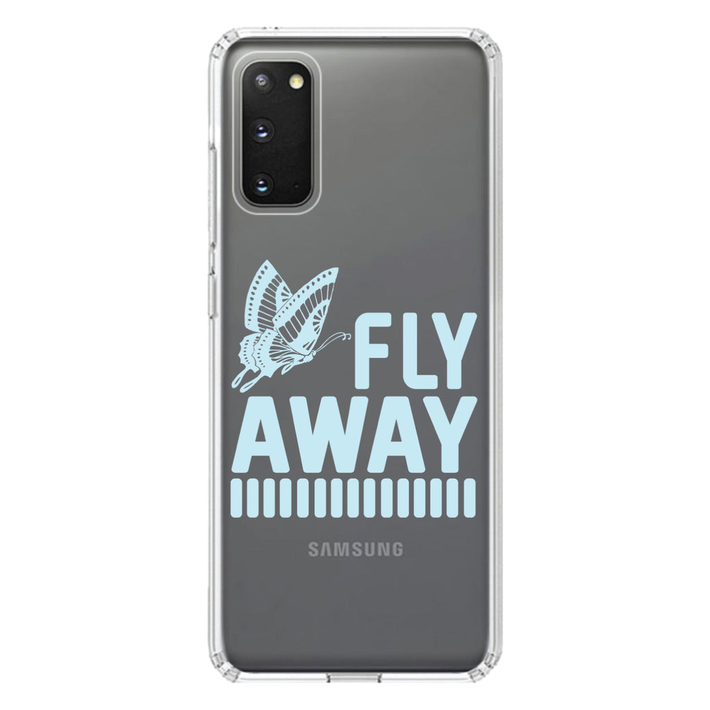 Fly Away, Butterfly Blue Clear Shockproof iPhone Case, view 13