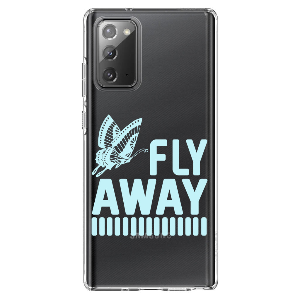Fly Away, Butterfly Blue Clear Shockproof iPhone Case, view 8