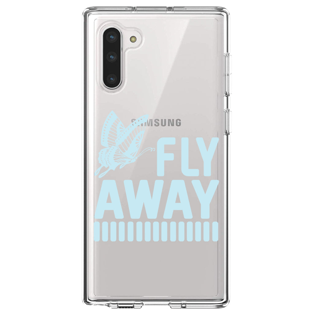 Fly Away, Butterfly Blue Clear Shockproof iPhone Case, view 9