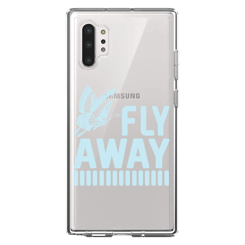 Fly Away, Butterfly Blue Clear Shockproof iPhone Case, view 10