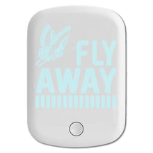 DistinctInk Magnetic Battery Pack, Wireless Portable Charger with USB-C Cable, Compatible with MagSafe iPhone 14 / 13 / 12 Series - Fly Away - Butterfly Blue