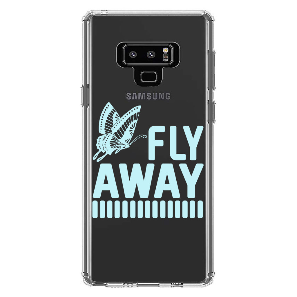 Fly Away, Butterfly Blue Clear Shockproof iPhone Case, view 11