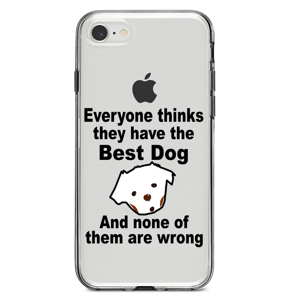 Everyone Things They Have The Best Dog Clear Shockproof iPhone Case, view 5