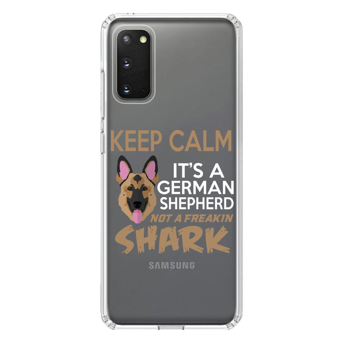 Keep Calm, It's a German Shepherd Clear Shockproof iPhone Case, view 13
