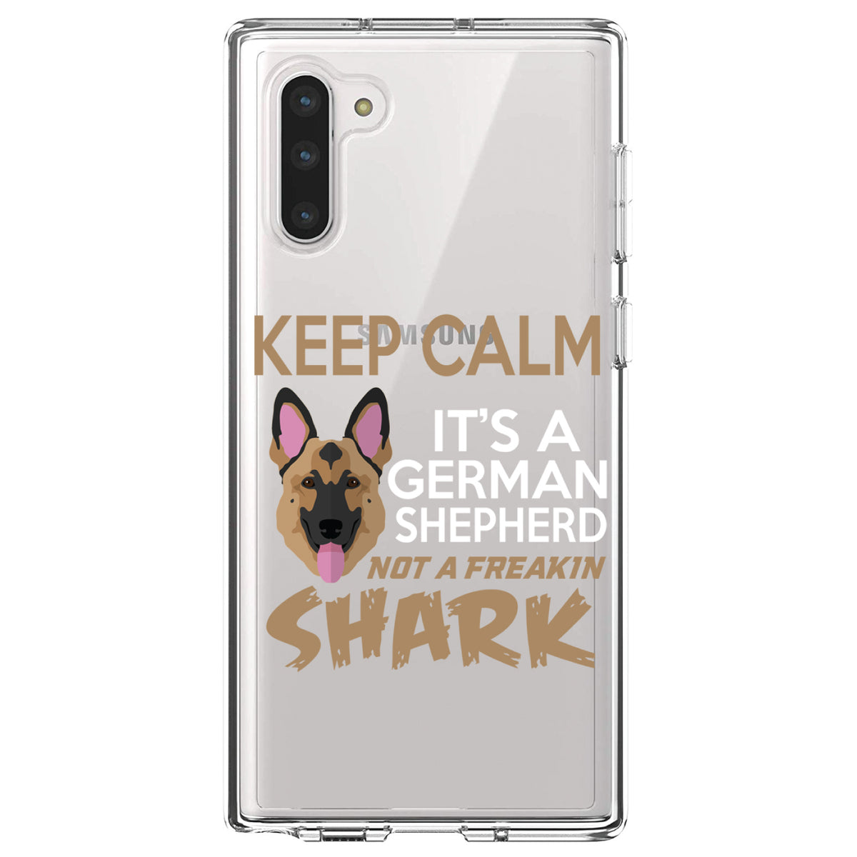 Keep Calm, It's a German Shepherd Clear Shockproof iPhone Case, view 9