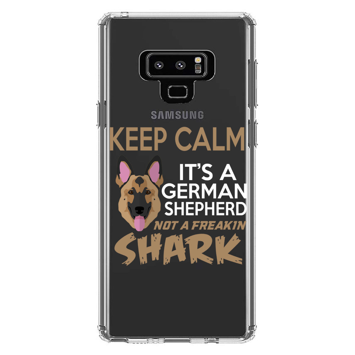 Keep Calm, It's a German Shepherd Clear Shockproof iPhone Case, view 11