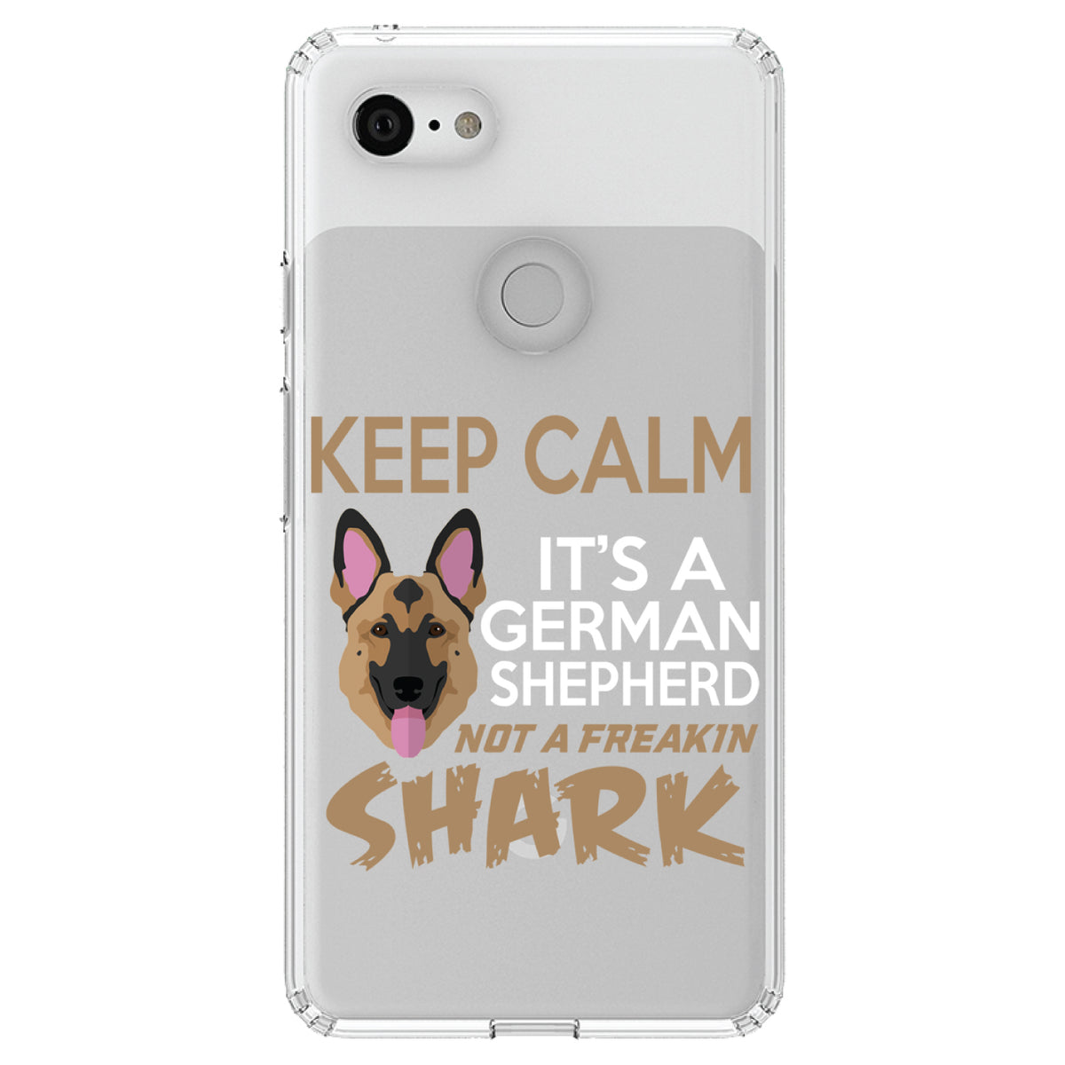 Keep Calm, It's a German Shepherd Clear Shockproof iPhone Case, view 22