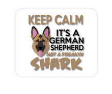 DistinctInk Custom Foam Rubber Mouse Pad - 1/4" Thick - Keep Calm - It's a German Shepherd