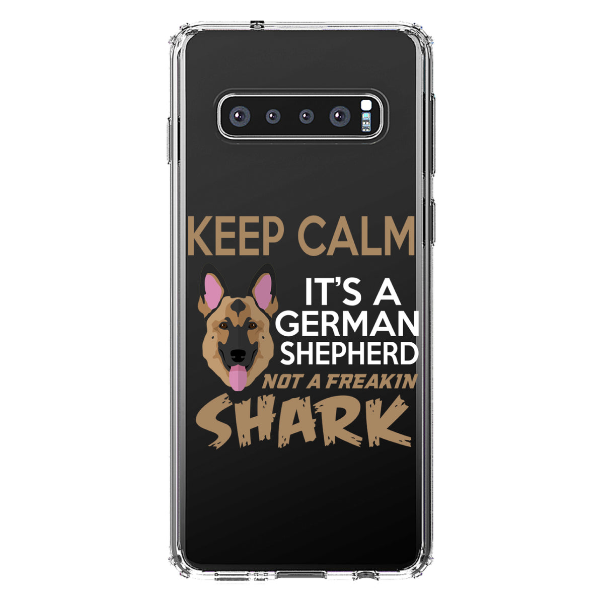 Keep Calm, It's a German Shepherd Clear Shockproof iPhone Case, view 17