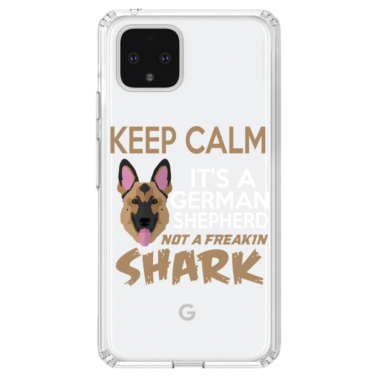 Keep Calm, It's a German Shepherd Clear Shockproof iPhone Case, view 23