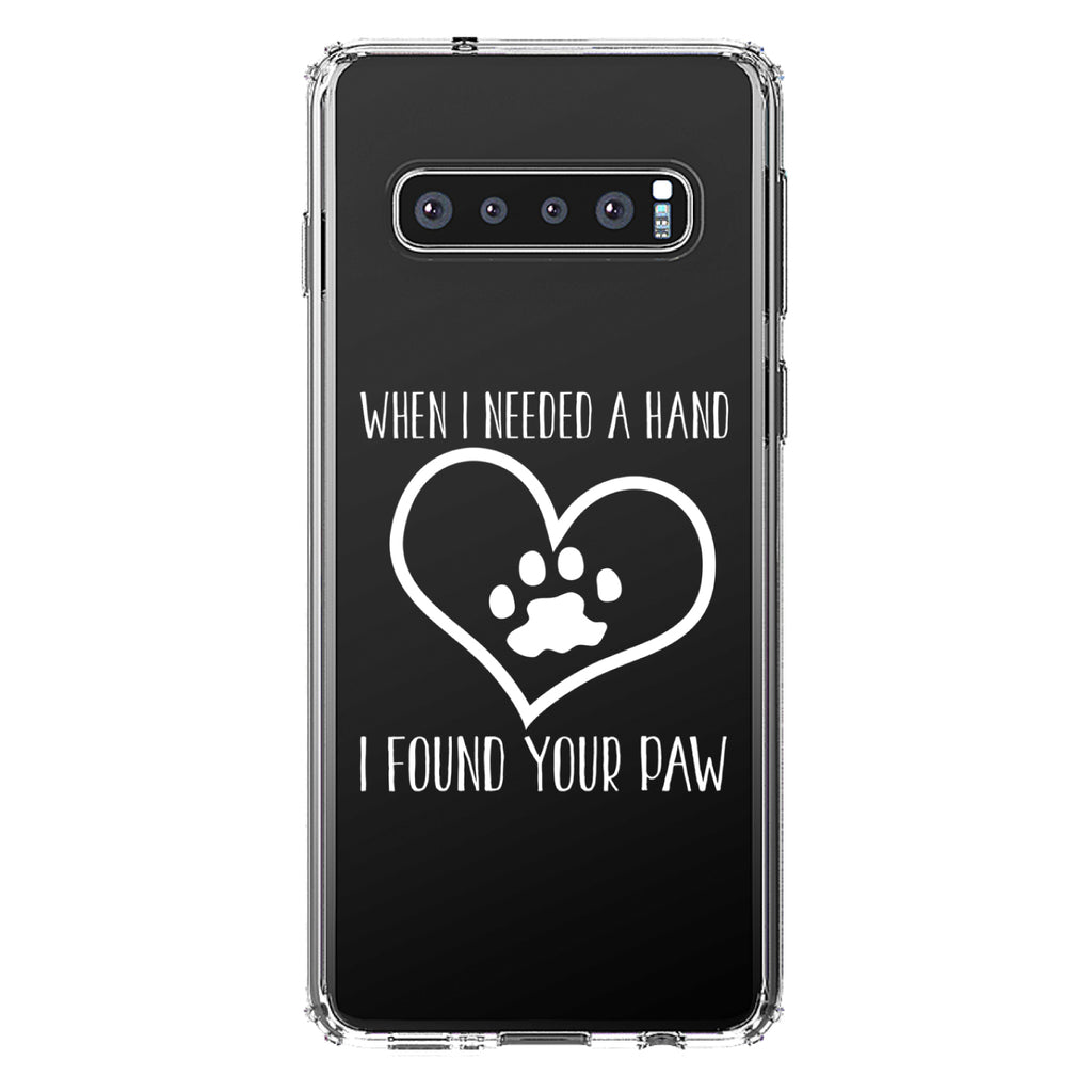 When I Need A Hand I Found Your Paw Clear Shockproof iPhone Case, view 17