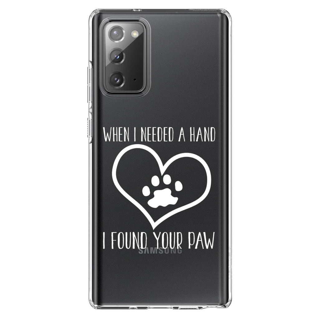 When I Need A Hand I Found Your Paw Clear Shockproof iPhone Case, view 8