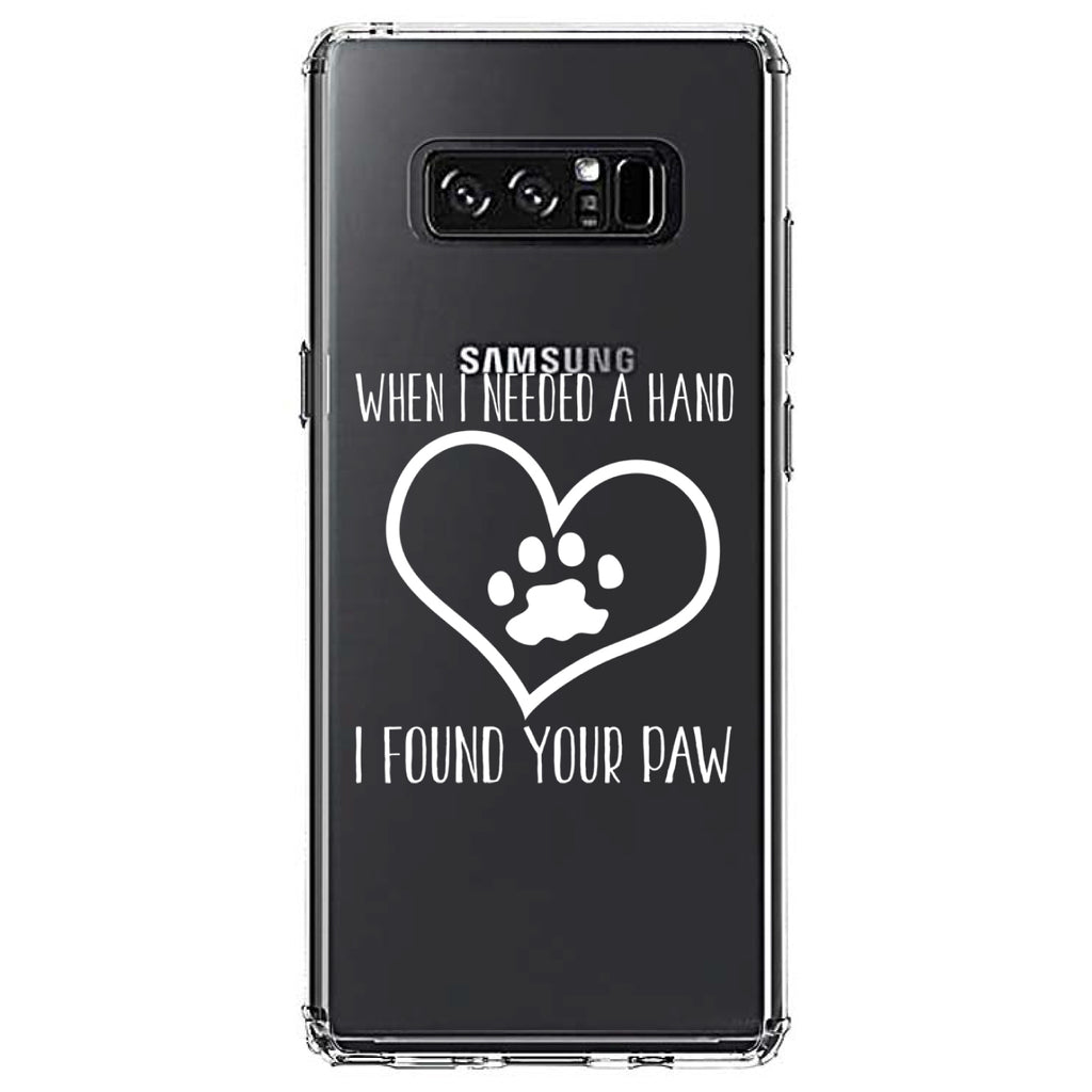 When I Need A Hand I Found Your Paw Clear Shockproof iPhone Case, view 12