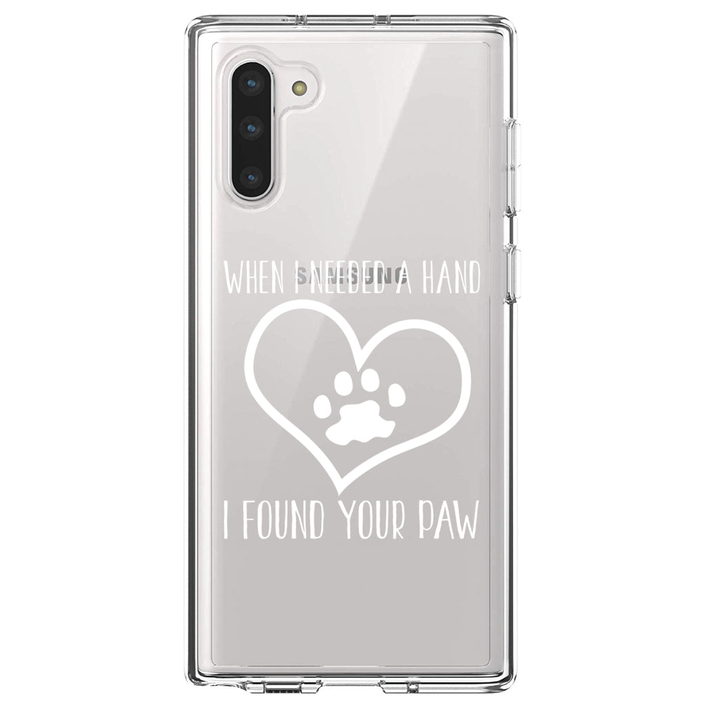 When I Need A Hand I Found Your Paw Clear Shockproof iPhone Case, view 9