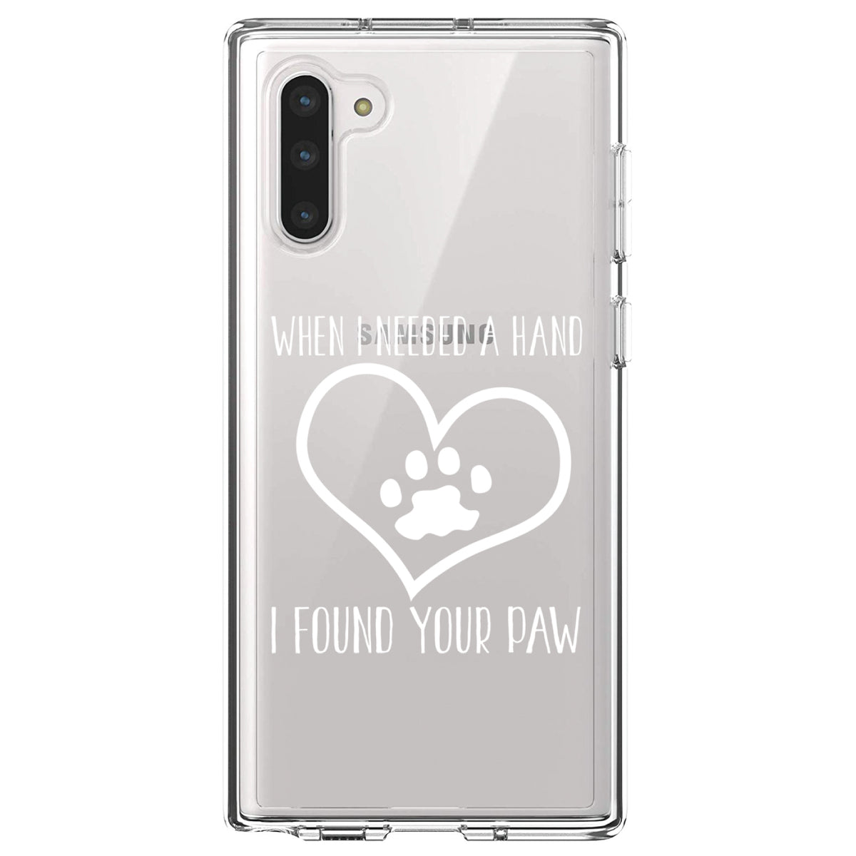 When I Need A Hand I Found Your Paw Clear Shockproof iPhone Case, view 9