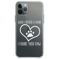 When I Need A Hand I Found Your Paw Clear Shockproof iPhone Case
