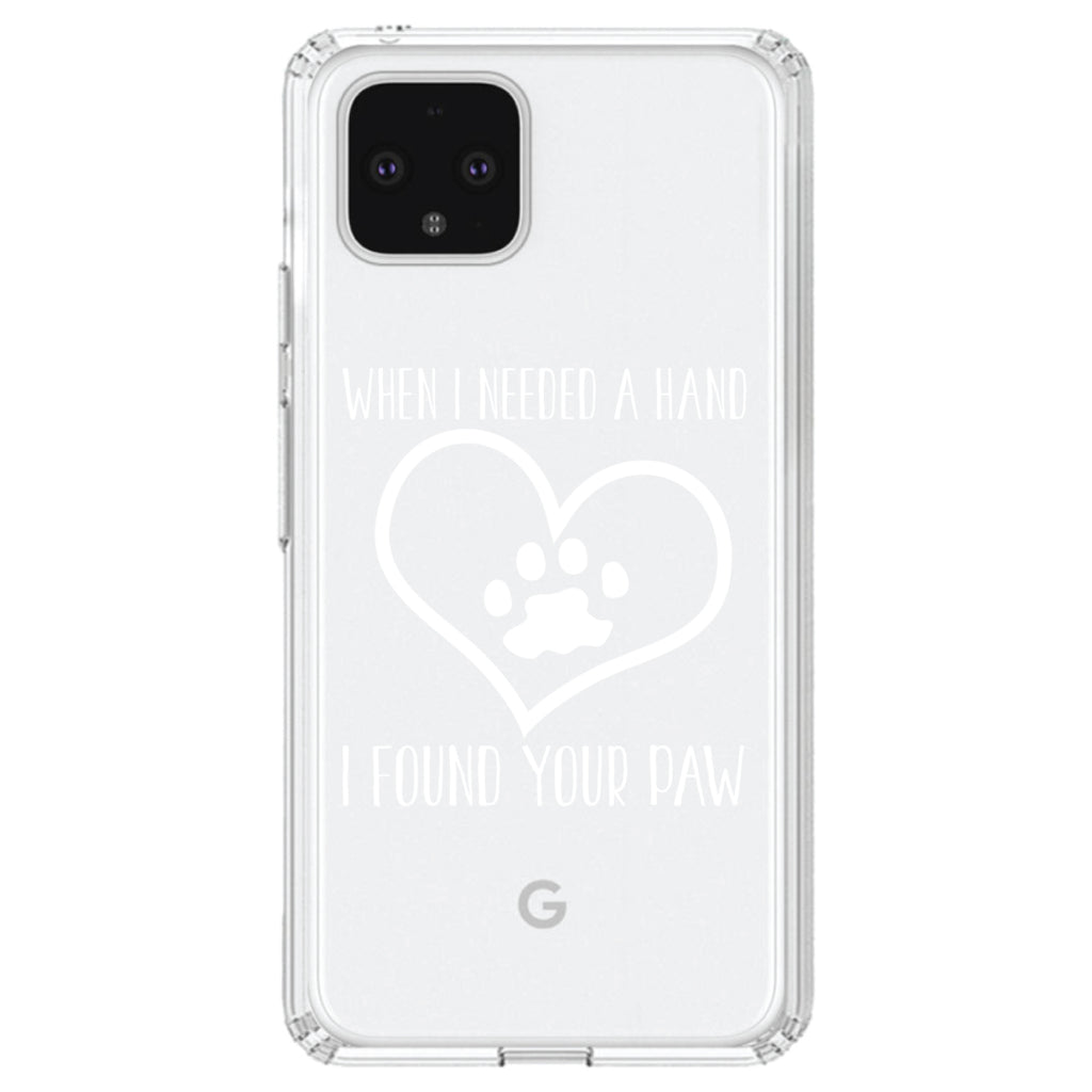 When I Need A Hand I Found Your Paw Clear Shockproof iPhone Case, view 23