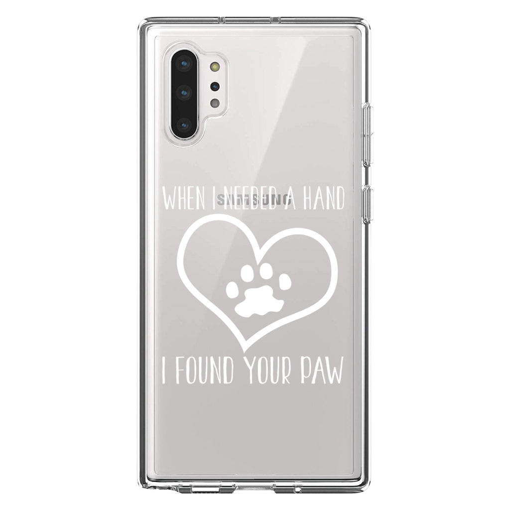 When I Need A Hand I Found Your Paw Clear Shockproof iPhone Case, view 10