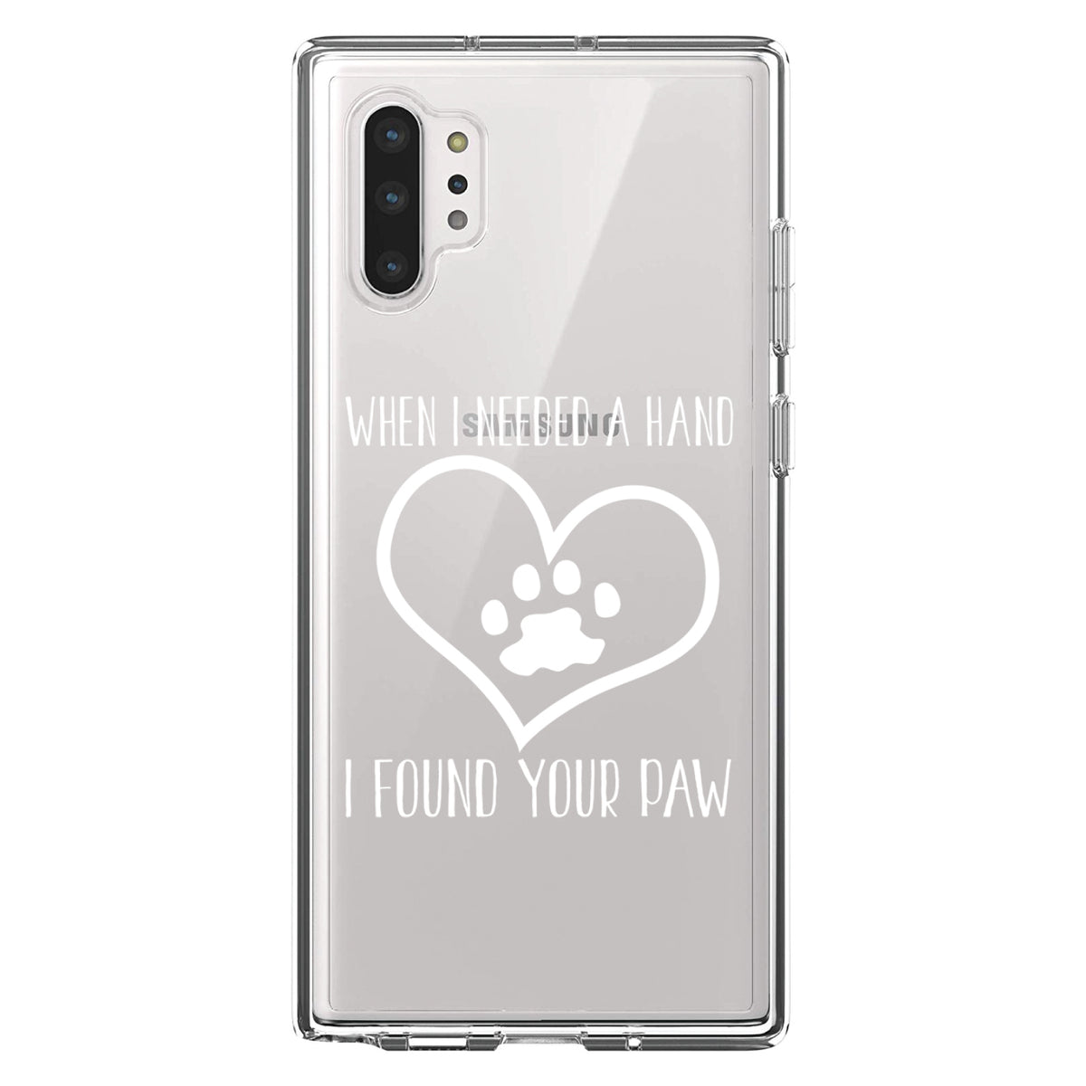 When I Need A Hand I Found Your Paw Clear Shockproof iPhone Case, view 10