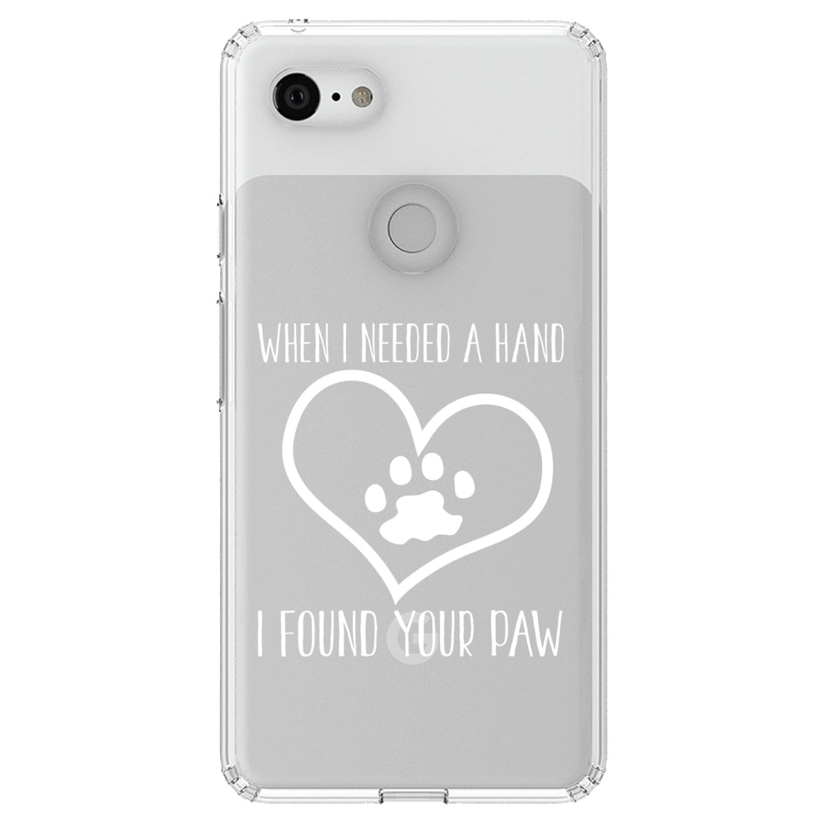 When I Need A Hand I Found Your Paw Clear Shockproof iPhone Case, view 22