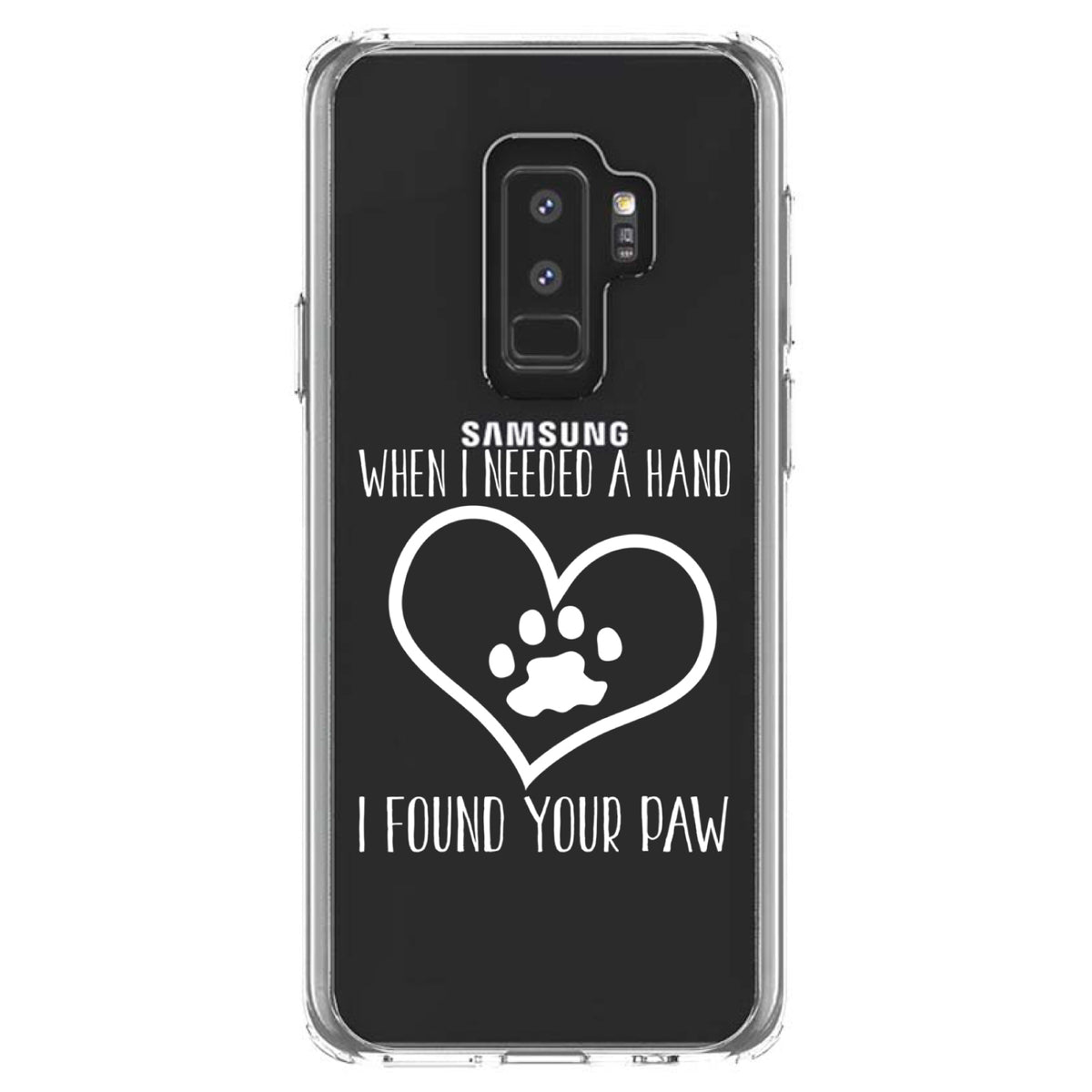 When I Need A Hand I Found Your Paw Clear Shockproof iPhone Case, view 20