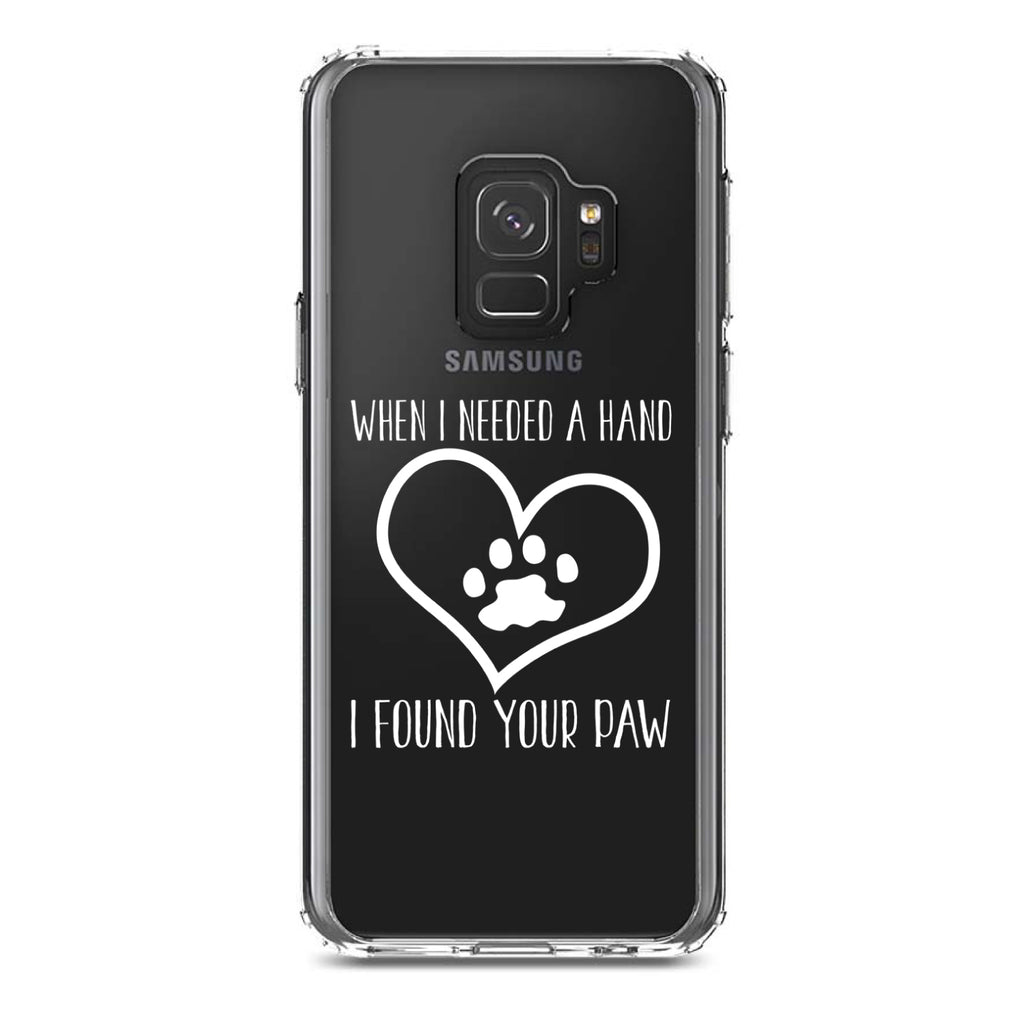 When I Need A Hand I Found Your Paw Clear Shockproof iPhone Case, view 19